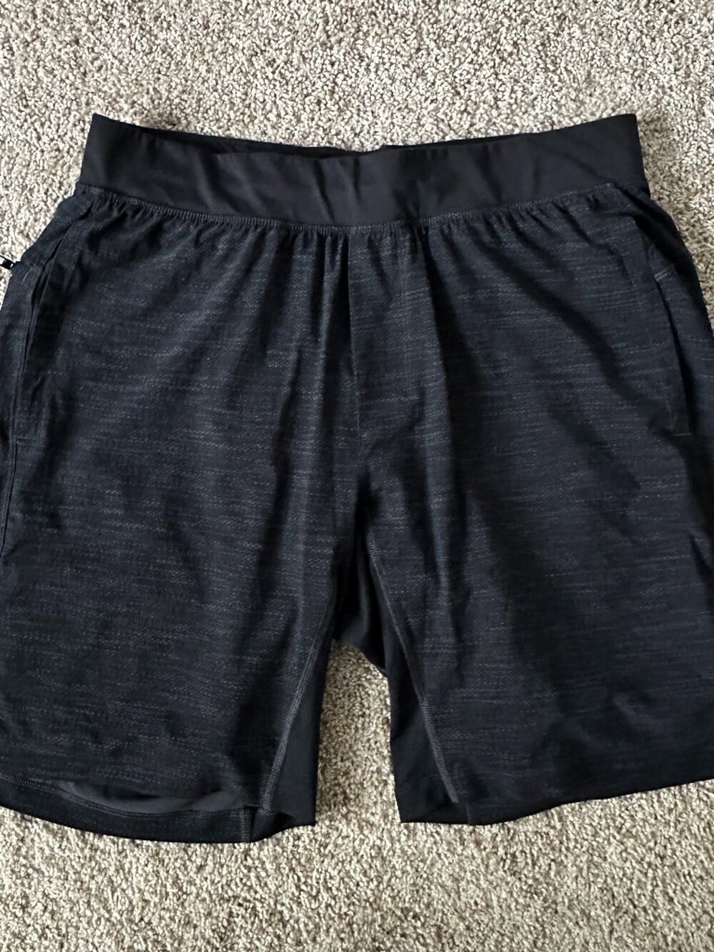 Lululemon Pace Breaker Lined Shorts - Black / Grey - Size XL